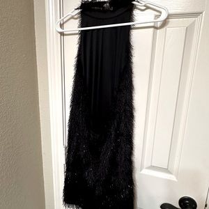 TCEC Black dress, open back,size small